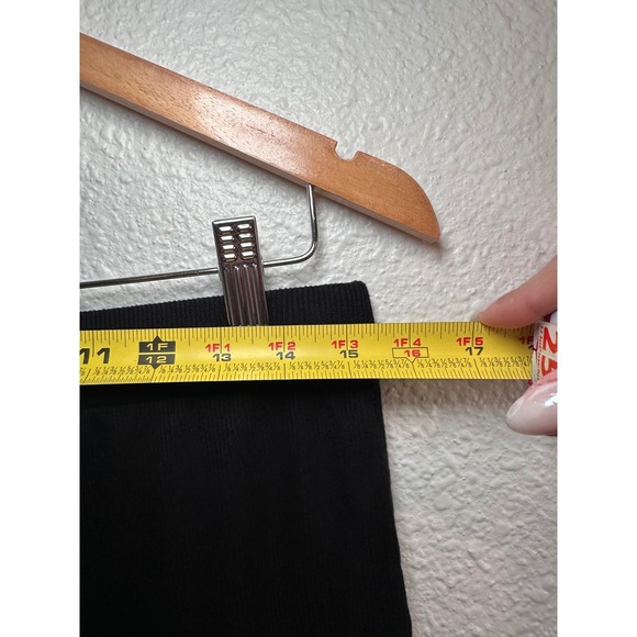 Skims Soft Lounge Boxer Onyx Black Ribbed Sleep Shorts Womens Size Medium - Picture 5 of 5